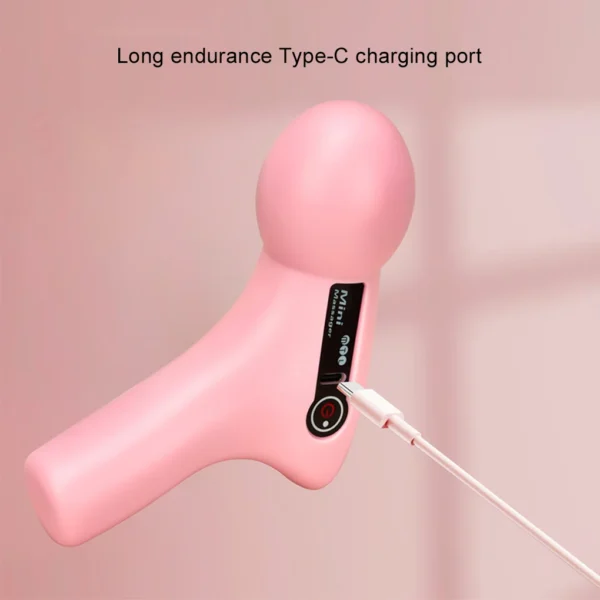 Mini Electric Fascia Gun LCD Screen 4 Modes Vibration Muscle Massager Portable Electric Massage for Neck Foot Body Fascia Gun - Image 5