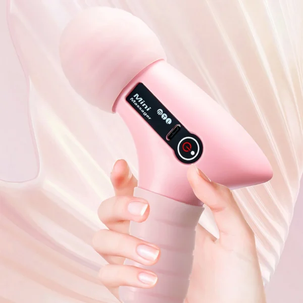 Mini Electric Fascia Gun LCD Screen 4 Modes Vibration Muscle Massager Portable Electric Massage for Neck Foot Body Fascia Gun - Image 2