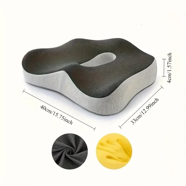 ​​【Ergonomic Office Seat Cushion】3-Zone Memory Foam Lumbar Support Pillow Breathable Posture Corrector for Car Office Wheelchair - Image 4