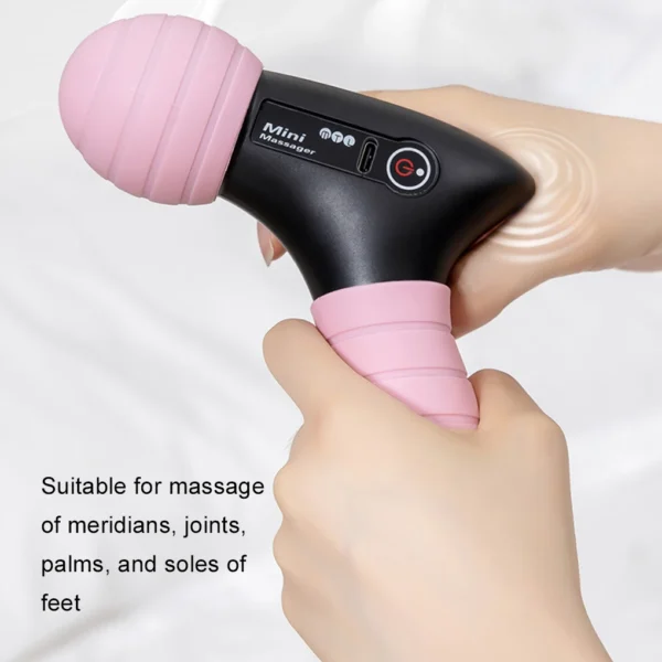 Mini Electric Fascia Gun LCD Screen 4 Modes Vibration Muscle Massager Portable Electric Massage for Neck Foot Body Fascia Gun - Image 3