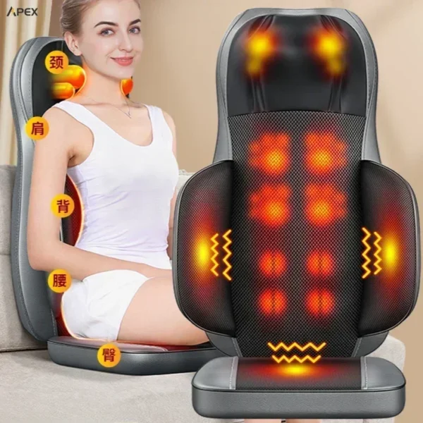 Massager. Shoulder. Cervical. Lumbar. Back. Full body. Automatic. Multifunctional cushion. Home. Kneading chair massager.