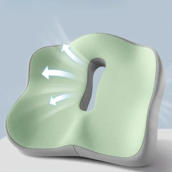 ​​【Ergonomic Office Seat Cushion】3-Zone Memory Foam Lumbar Support Pillow Breathable Posture Corrector for Car Office Wheelchair - Image 5