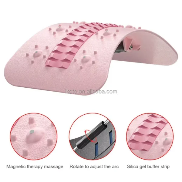Household Lumbar Spine Correction Stretch Relax Lower Upper Waist Pain Relief Back Massage - Image 2