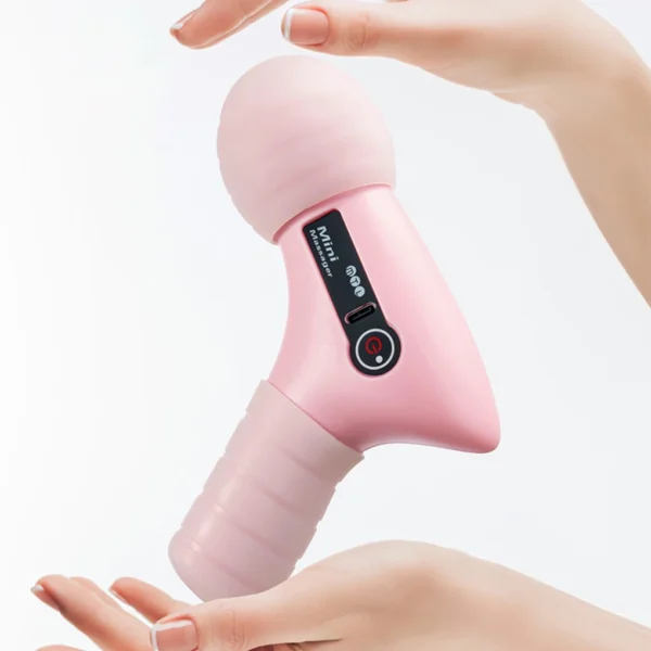 Mini Electric Fascia Gun LCD Screen 4 Modes Vibration Muscle Massager Portable Electric Massage for Neck Foot Body Fascia Gun - Image 4