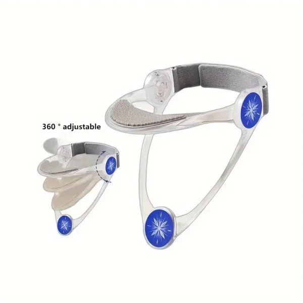 1pc adjustable neck brace, PP material, cervical support, anti-sagging straps with elastic pads, improve posture - Image 2