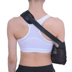 The universal shoulder arm sling is reusable with a soft touch arm sling support